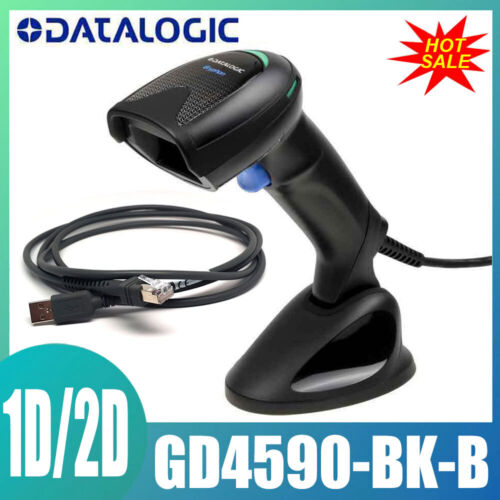 Datalogic Gryphon GD4590-BK-B 2D/1D Handheld Barcode Scanner With Cable And Base - Picture 1 of 6