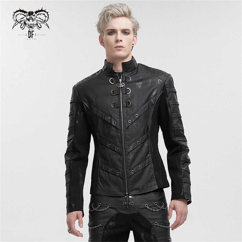 Devil Fashion Black Gothic Punk Rock Daily Wear Slim Fit Devil Fashion Black Gothic Punk Rock Daily Wear Slim Fit