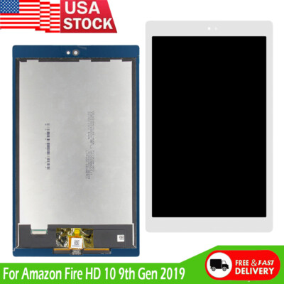 White Full LCD Touch Screen Digitizer For Amazon Fire HD 10 9th Gen 2019 M2V3R5