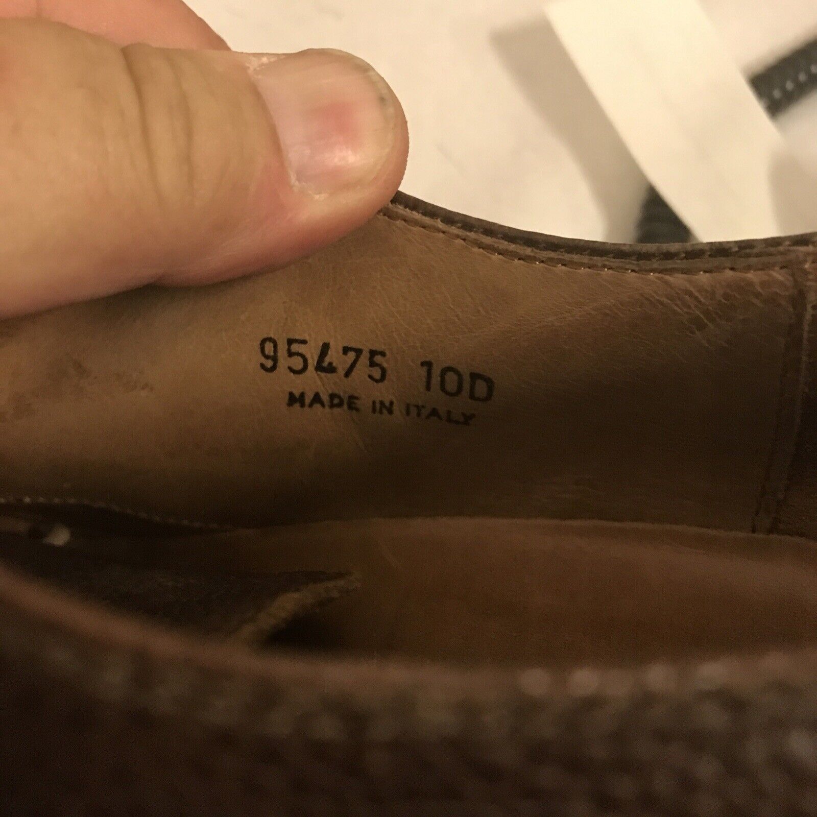 Joseph Abboud Mens Dress Shoe 10m Brown Leather C… - image 7