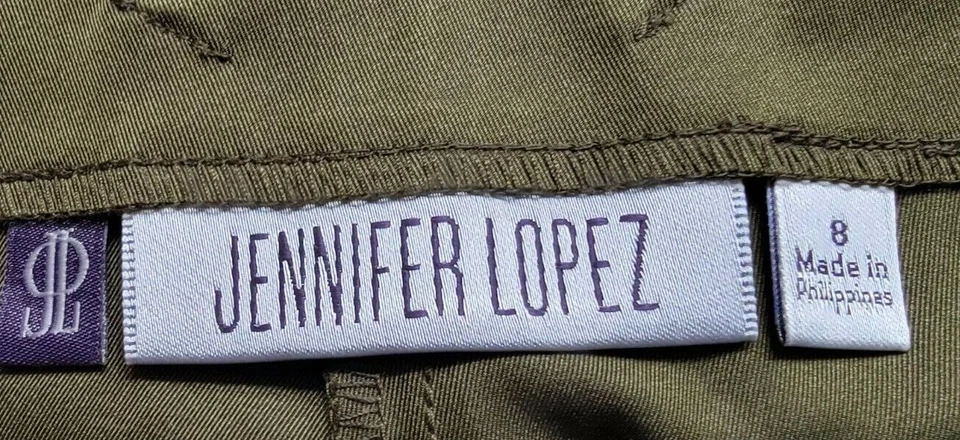 Женские шорты Jennifer Lopez размер 8 оливковый зеленый НОВЫЕ - Изображение 2 из 4