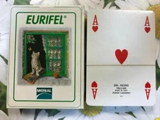 MAZZO DI CARTE DAL NEGRO POKER LEGGERO PUBBLICITARIE EURIFEL MERIAL PER GATTI