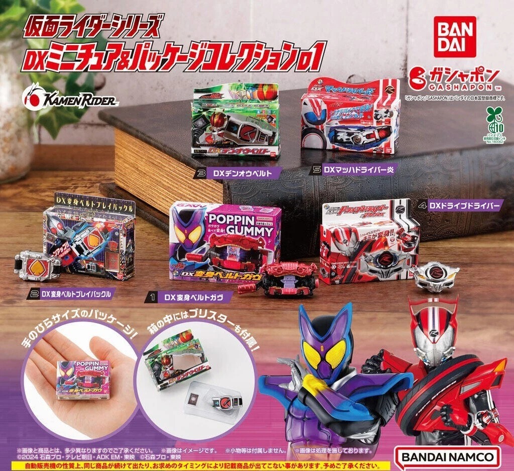 Kamen Rider DX Miniature & Package Collection 01 All 5 type