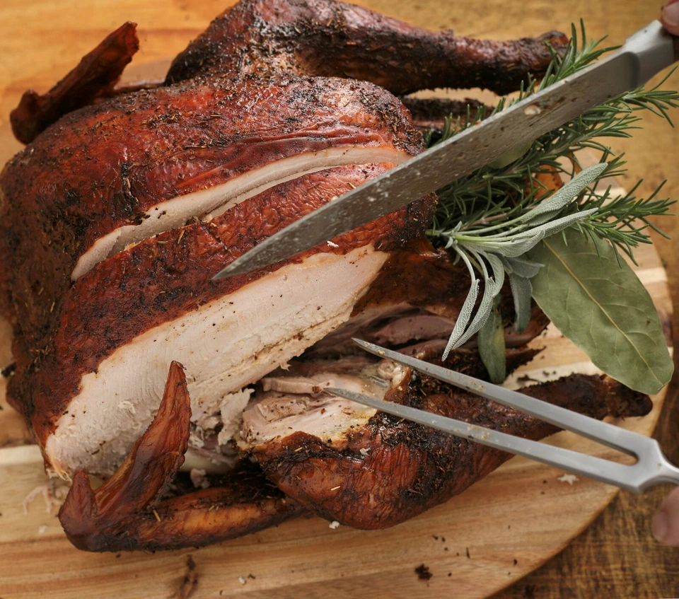 Ergo Chef Pro Series Meat Carving Serving Fork 8" Forged Heavy Duty Prongs - Image 4 of 4