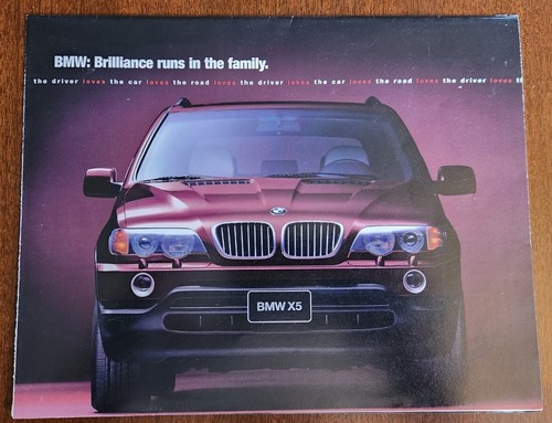 1998 BMW RANGE 16p US Prospekt 3 5er & 7er M Autos Z3 & 2000 X5 Ankündigung - Bild 1 von 3
