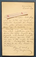 ● L.A.S 1894 Eugène DUFEUILLE lettre à Eugène GODEFROY - né à Conteville-en-Bray
