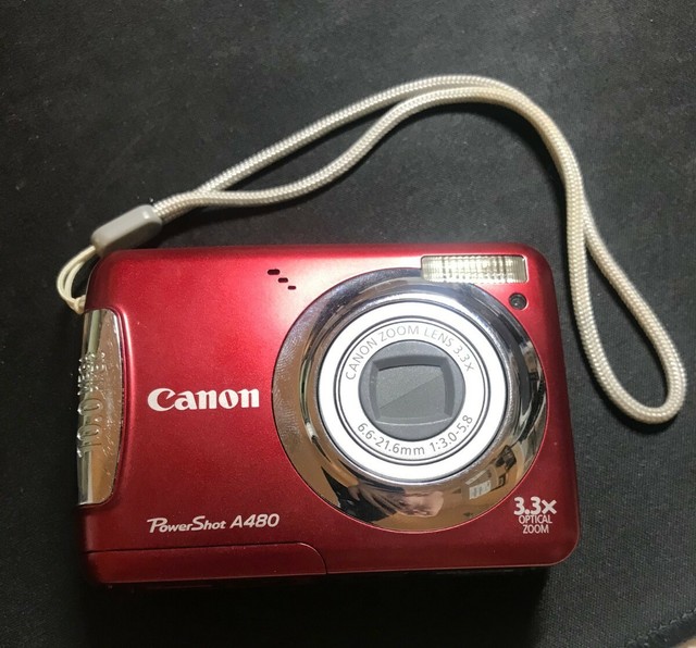 Canon PowerShot A480 10.0MP Digital Camera Red eBay