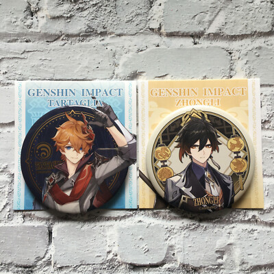 Mihoyo Official Genshin Impact Badge Childe Tartaglia Zhongli Tinplate Badge Ebay Mihoyo Official Genshin Impact Badge Childe Tartaglia Zhongli Tinplate Badge Ebay