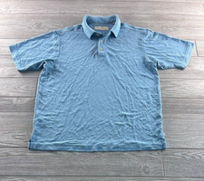 Tommy Bahama Polo Shirt Adult M Medium Blue Casual Modal Blend Mens