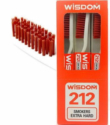 Original Wisdom 212 Smokers Extra Hard Toothbrush  12 Pcs (On SALES)
