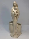 Haeger Pottery USA Vintage Madonna Christ Child Vase White 11.5" x 5"