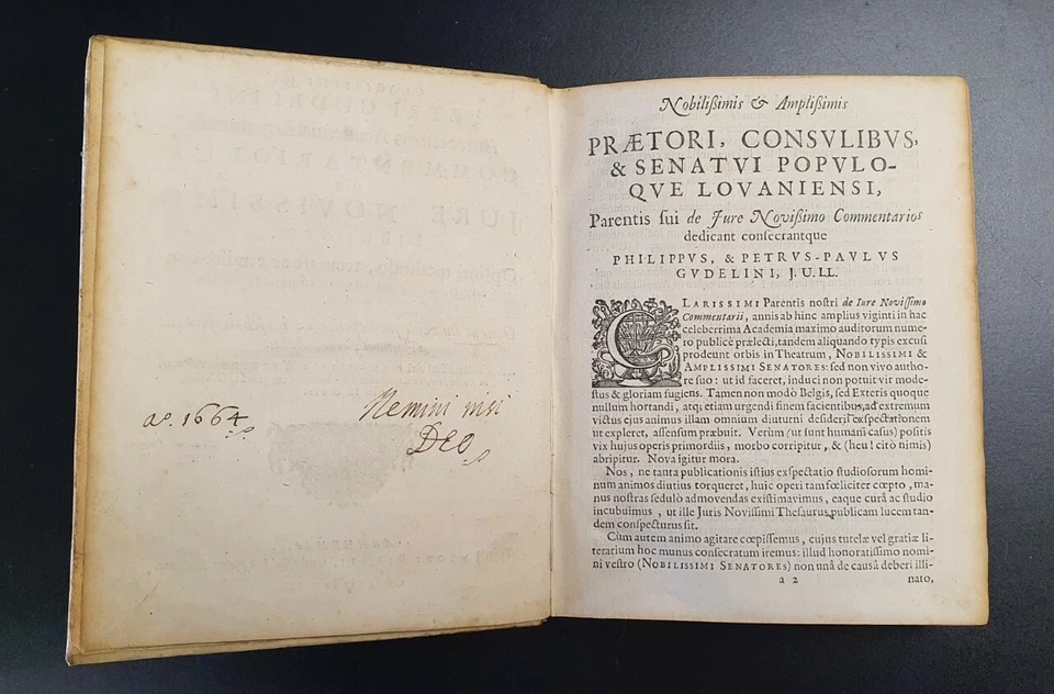 Commentariorum De Jure Novissimo Libri VI.Accessit by Goudelin Pierre,1661 - Image 2 of 4