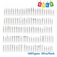  Diamond Bur FG Round End Taper Football Flame Pear Coarse Fine High Speed