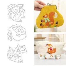 Felt Fox Squirrel Metal Cutting Dies Embossing Stencil Scrapbooking Paper Crafts