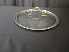 11 5/8" Calphalon lid (Outer Rim). Pan Top Tempered Glass Stainless handle #61