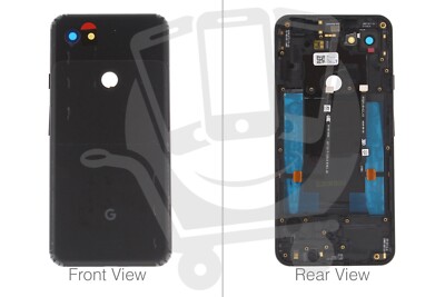 Offizielles Google Pixel 3a XL ROW Jet Black Rückseite / Akkudeckel - 20GB4BW0003