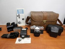 Mamiya / Sekor 528TL 35mm Camera with Flash, Camera Case and Carrying Case
