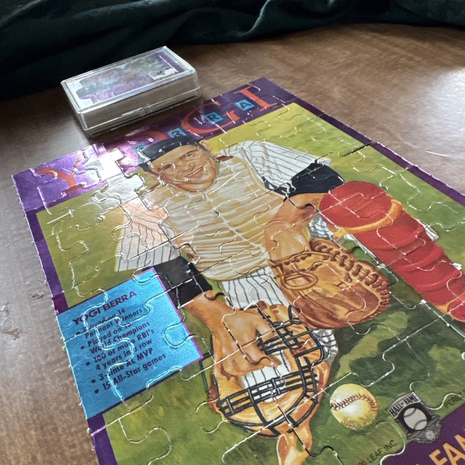 YOGI BERRA 1990 Donruss Rompecabezas 21 Cartas Juego Completo con 1 Extra / ¡YANKEES! Foto 2 de 4