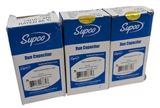3 SUPCO CR10X370 HVAC Oval Motor Run Capacitor 10 MFD 370 Volts 5% 50/60Hz NEW