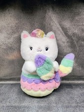 FAO Schwarz Glow Brights Toy Plush LED Sound Meowmaid 15" Stuffed Cat Works 