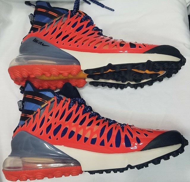 Nike Air Max 270 ISPA Blue Void Black Terra Orange Size 8 BQ1918-400 | eBay