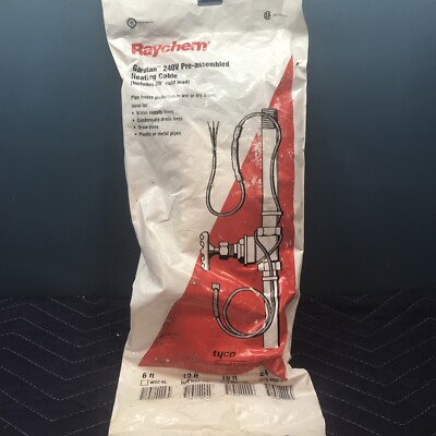 RaychemW52-12L Heat Trace  12' (feet) 6 watts Per Foot 240 VAC *NEW*