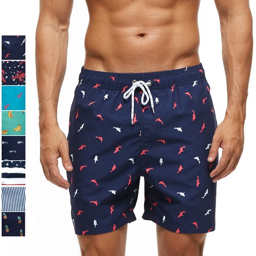 Mens Swim Trunks Slim Fit Quick Dry 
