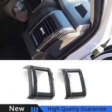 Cubierta de marco de ventilación de salida de aire frontal de fibra de carbono para Mitsubishi Triton L200