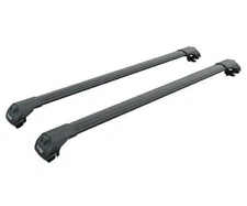 For Jeep Patriot 2006-2017 Roof Rack Cross Bar Raised Rail Alu Black