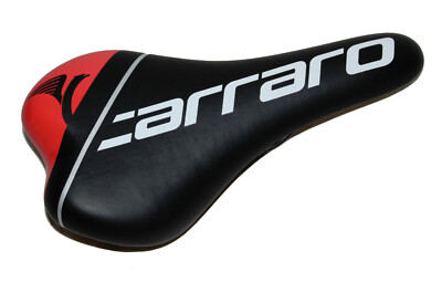 Carraro Velo Rennrad MTB Mountain Bike Sattel Fahrradsattel Jugend schwarz rot