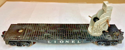 Lionel # 6512 "Cherry Picker" Flat Car: Repair/Restore/Parts ! x - Picture 4 of 5