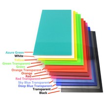Colour Perspex Polymethyl Methacry Plastic Sheet Model Thin Panel Various Colors