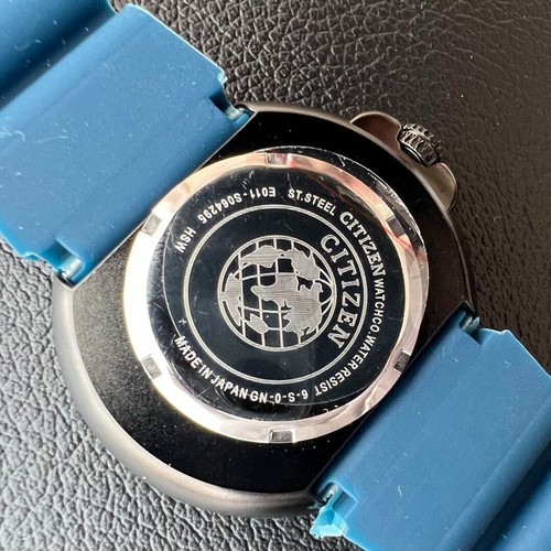 Reloj Citizen Profesional Buzos Solar 45mm Hombre Esfera Azul Marino Redondo Usado Japón - Imagen 5 de 9