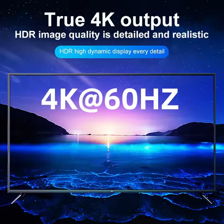 Adapter USB C auf DisplayPort 4K/60Hz Ultra HD / Typ C zu DP Video Kabel 24cm - Bild 2 von 6