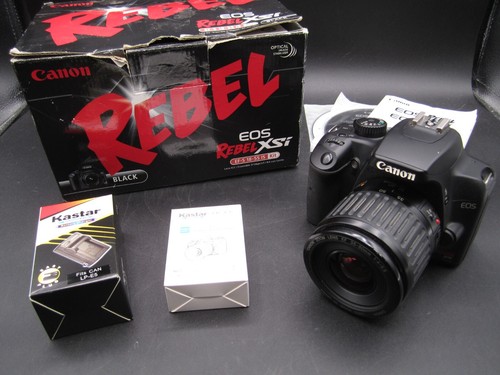 Canon EOS Rebel XSi 450D 12.2MP DSLR Digital Camera w/ Zoom EF 35-80mm Lens NICE