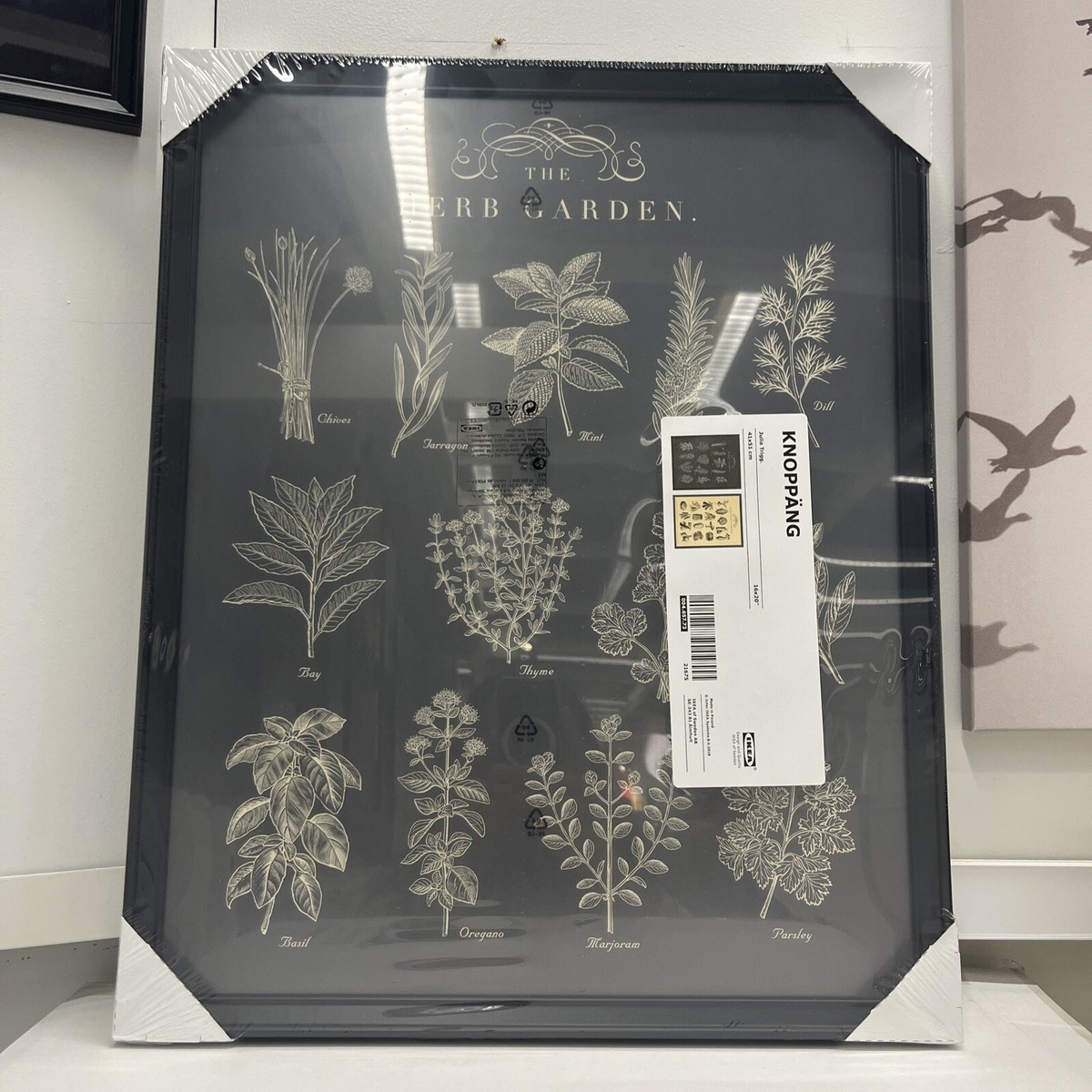 【新品未使用】IKEA KNOPPANG 2点セット ブラックフォトフレーム Brand New IKEA KNOPPANG Black Frame With Poster 41X51 cm 16X20