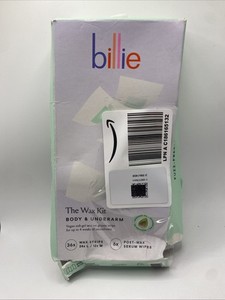 Billie Wax Kit - Body and Underarm - 30 Wax Strips + 5 Post Wax Serum Wipe