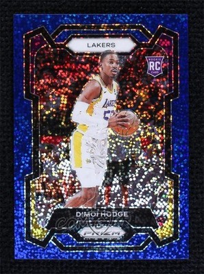 2023-24 Panini Prizm Blue Sparkle Prizm 10/144 D'Moi Hodge #298 Rookie RC hs9