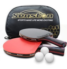 Senston Professional Table Tennis Paddles with Ping Pong Standard, Y6-balls