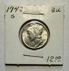1942-S Mercury Dime 10C SILVER - Brilliant Uncirculated (BU)