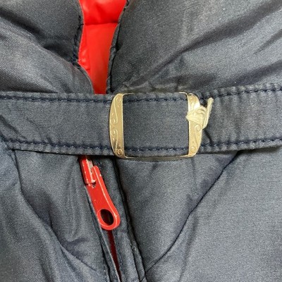 MONCLER SKI WEAR Vintage Reversible Down Jacket 9-2 Red Navy Women