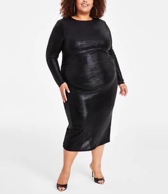 plus size black ruched dress Lady Of The Evening Ruched Dress Curves – Impressions Online Boutique