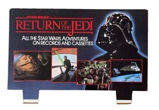 Vintage 1983 Star Wars Return of the Jedi Record Store Display Sign Lucasfilm NR
