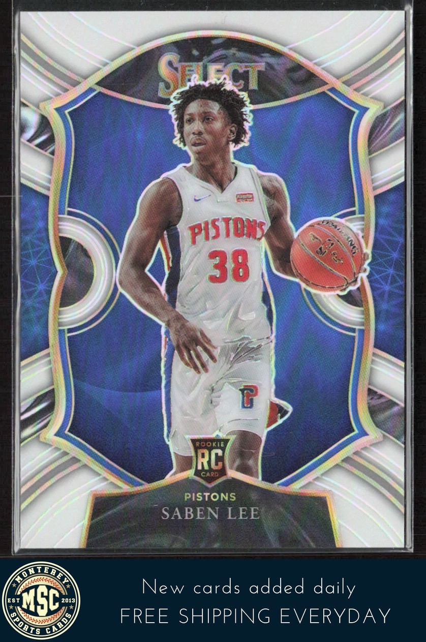 Saben Lee 2020-21 Panini Select White Prizms #97 /149 RC Detroit Pistons