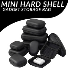 MINI HARD SHELL GADGET STORAGE BAG EARPHONES, CHARGER, CABLE, KEY ORGANIZER CASE