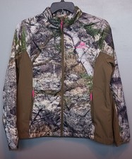 Mossy Oak Mountain Country Camo And Pink Jacket Women's Sz XL 46-48 TKF-W44/5MW