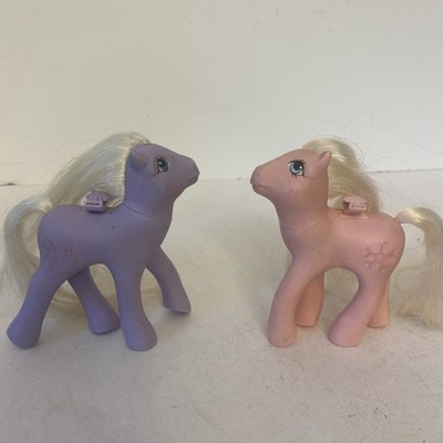 Vintage My Little Pony G1 FORGET-ME-NOT & HONEYSUCKLE Flutter Pony.  No Wings