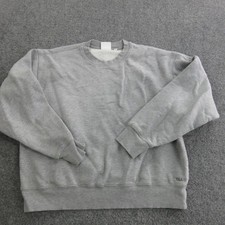 TNA Sweatshirt Womens Small Gray Fleece Crewneck Pullover Sweatfleece Logo