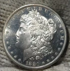 1880-s Morgan Silver Dollar Brilliant Uncirculated Cameo With Mirrors