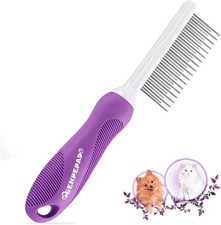 Grooming Comb for Dogs and Cats with Matted Hair, Detangling Pet Comb with Long